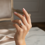 The Cowrie Ring in Silver