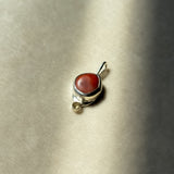 Remnant 009 - Red Jasper & Citrine Silver Pendant