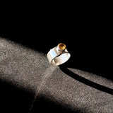 Citrine Mid Ring Band