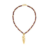 18ct Gold Vermeil Abstract Shell Beaded Necklace