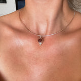 Remnant 009 - Red Jasper & Citrine Silver Pendant