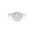 Sterling Silver Shiva Shell Gemstone Ring