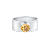 Citrine Mid Ring Band