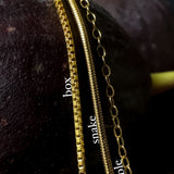 Eva Serpent Pendant Gold - Smokey Quartz