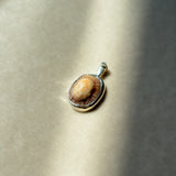 Remnant 013 - Limpet Shell Diamond Style Silver Pendant