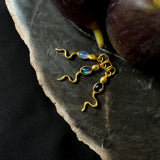 Eva Serpent Pendant Gold - Opal