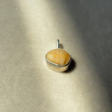 Remnant 012 - Yellow Baltic Amber Silver Pendant