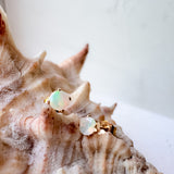 Ethiopian Opal Studs Gold