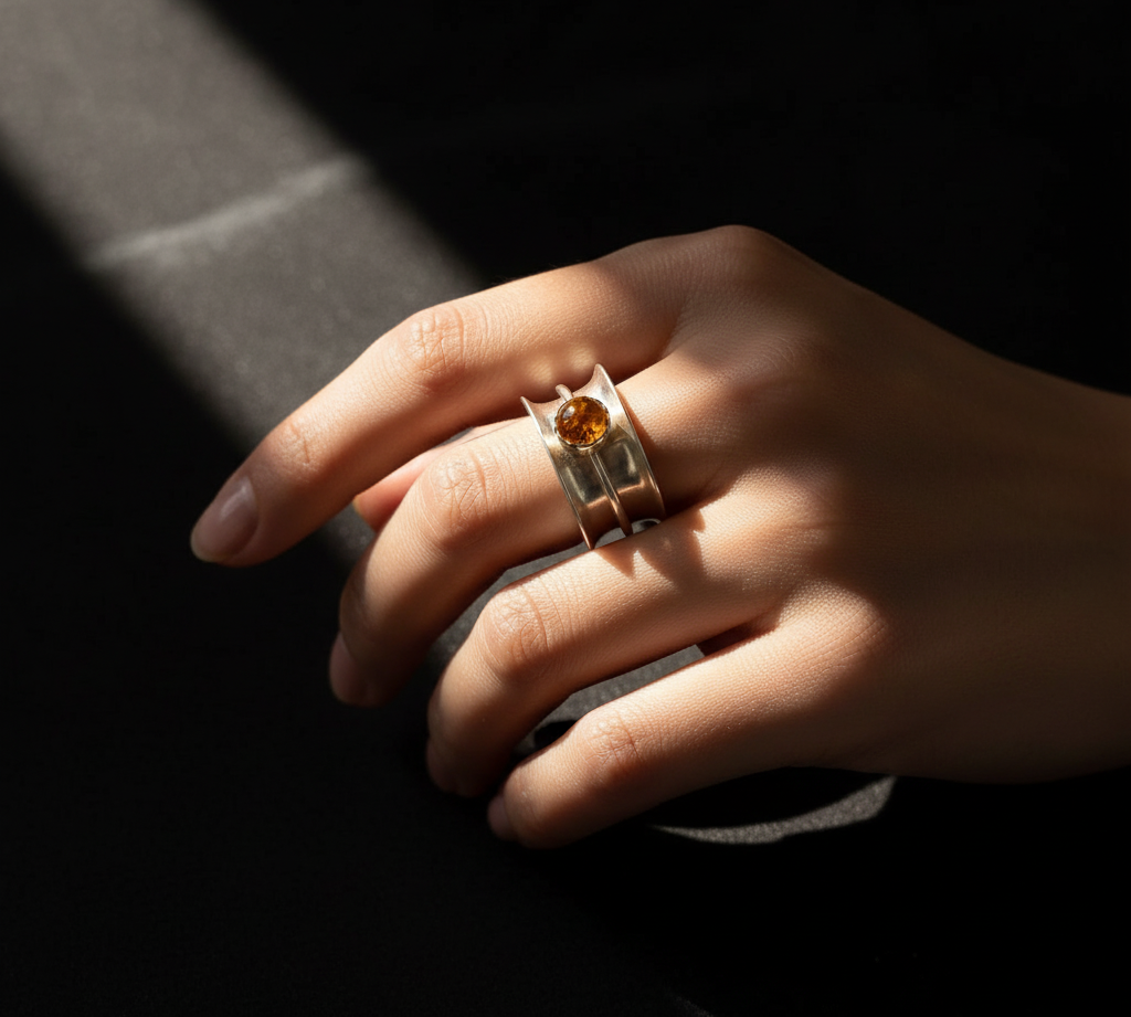 Citrine Spinner Ring