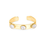 18ct Gold Vermeil Shiva Shell Cuff Bracelet
