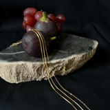 Eva Serpent Pendant Gold - Smokey Quartz