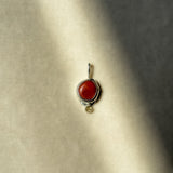 Remnant 009 - Red Jasper & Citrine Silver Pendant