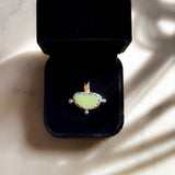 Remnant 003 - Silver Green Jasper Citrine Pendant