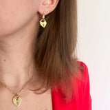 Gold Heart Locket Necklace