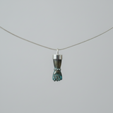 Labradorite Hand Pendant in Silver