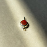 Remnant 009 - Red Jasper & Citrine Silver Pendant