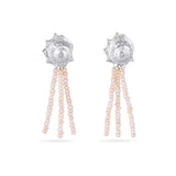 Sterling Silver Astra Shell & Pearls Dangle and Drop Earrings