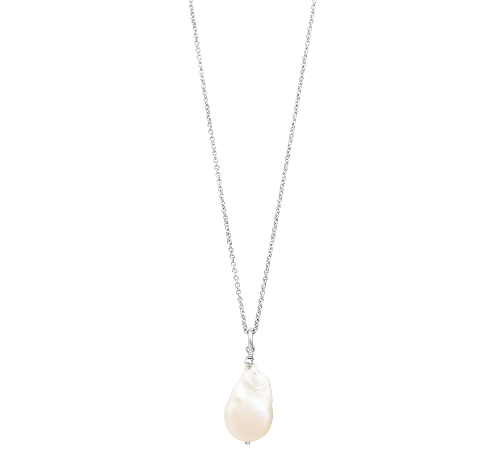 Baroque Ivory Teardrop Pearl Necklace “Megan”