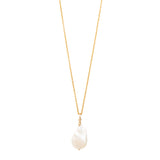 Baroque Ivory Teardrop Pearl Necklace “Megan”