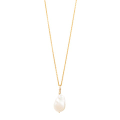 Baroque Ivory Teardrop Pearl Necklace “Megan”