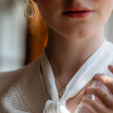 Baroque Ivory Teardrop Pearl Necklace “Megan”