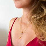 Peridot Raw Crystal Pendant Necklace - Heart Chakra